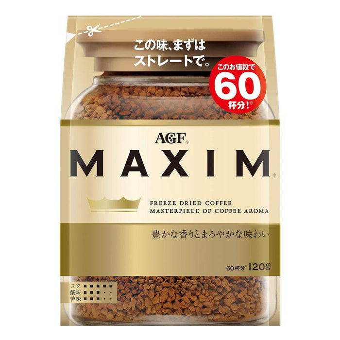 AGF Maxim Freeze Dried Instant Coffee, Bag 60, 120, 170g - Usagi Shop