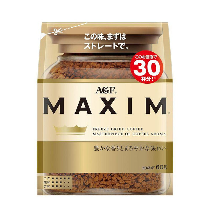 AGF Maxim Freeze Dried Instant Coffee, Bag 60, 120, 170g - Usagi Shop