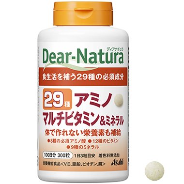 Asahi Dear Natura 29 Amino Multivitamin & Mineral 300 tablets (100 days) - Usagi Shop