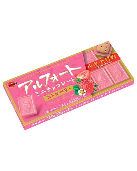 Bourbon Alfort Mini Strawberry, 12 Pieces - Usagi Shop