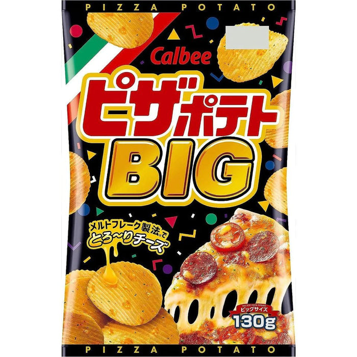 Calbee Pizza Potato Chips Big Bag 130g - Usagi Shop