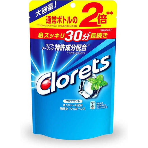 Clorets XP Clear Mint Gum, Stand Pouch, Large Capacity, 280 g - Usagi Shop