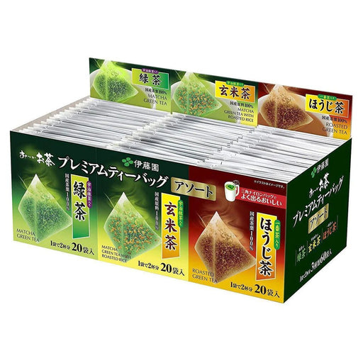 Itoen Oi Ocha Premium Japanese Green Tea Assortment 60 Bags - Usagi Shop