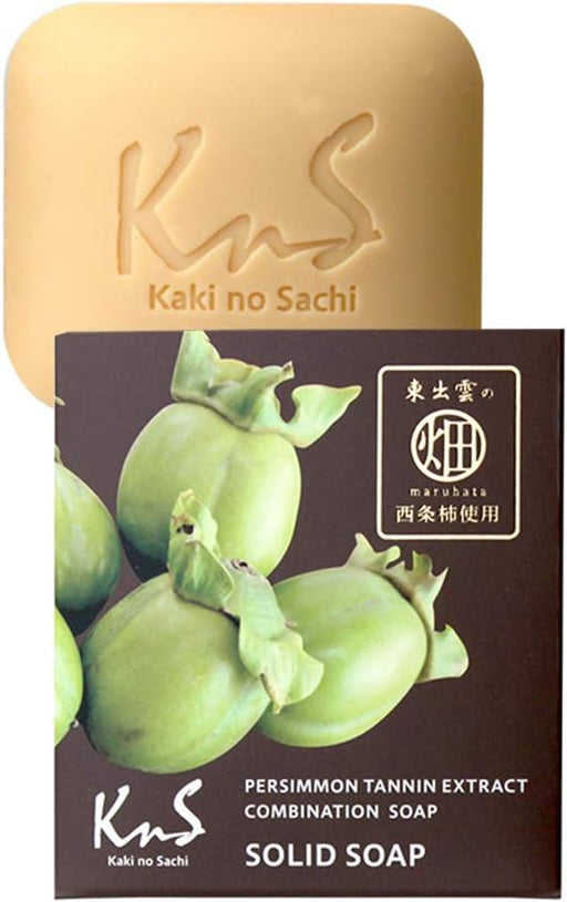 KnS Kakinosachi medicated persimmon astringent soap. Solid Soap. Made in Japan - Usagi Shop