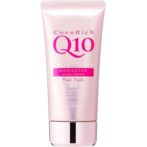 KOSE Coen Rich Q10 Whitening Medicated Hand Cream Fresh Peach - Usagi Shop