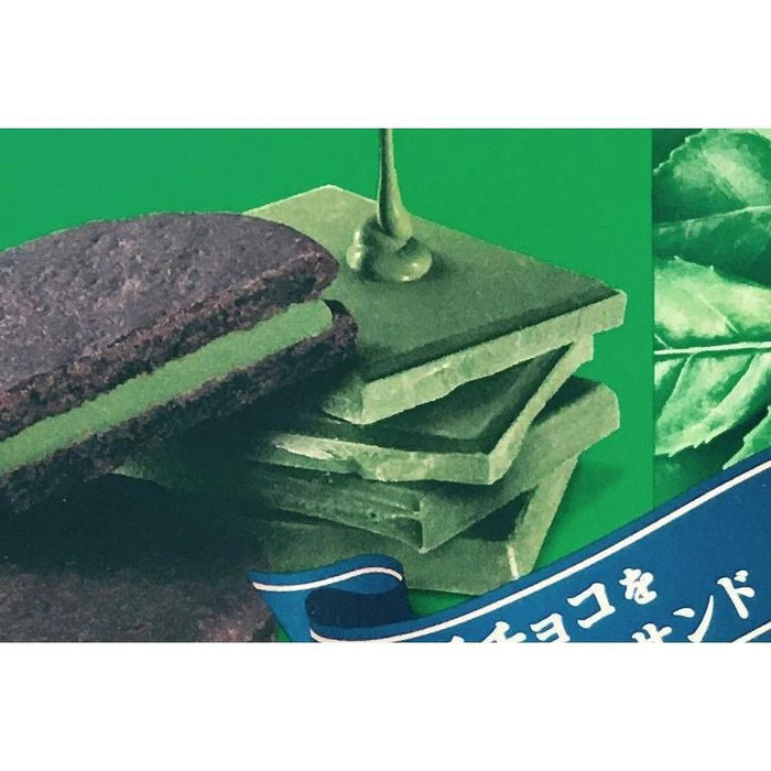 Meiji Rich Chocolate Sandwich Matcha, 6 Pieces - Usagi Shop