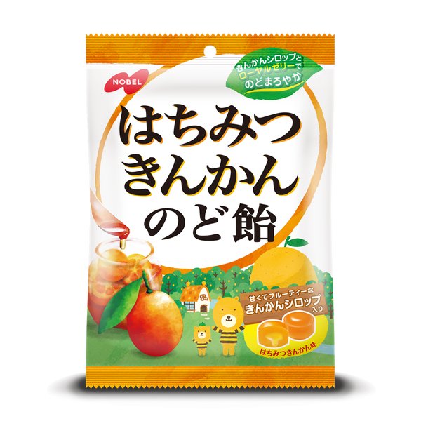 NOBEL Honey Kumquat Cough Drop - Usagi Shop