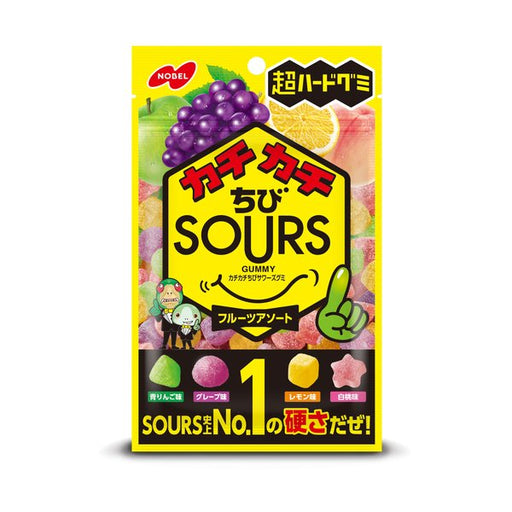 Nobel Sours Hard Gummy - Assorted Fruits - Usagi Shop