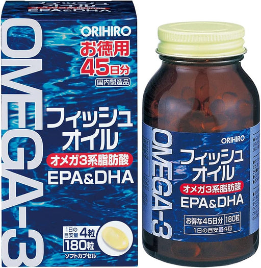 Orihiro Fish Oil (EPA/DHA) 180 tablets - Usagi Shop