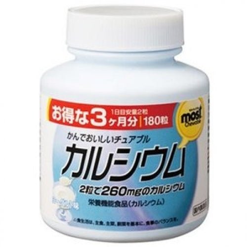 Orihiro MOST Chewable Calcium 180 tablets - Usagi Shop