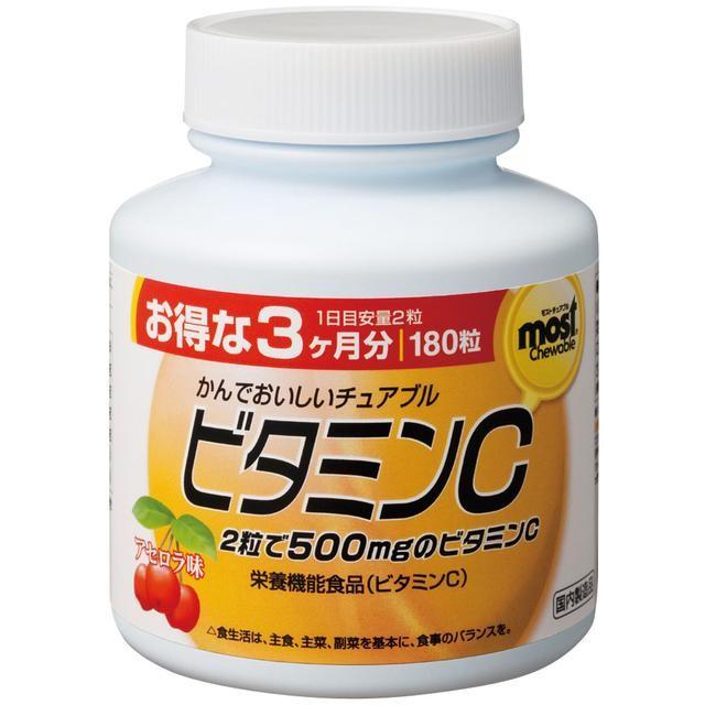 Orihiro MOST Chewable Vitamin C, 180 tablets - Usagi Shop