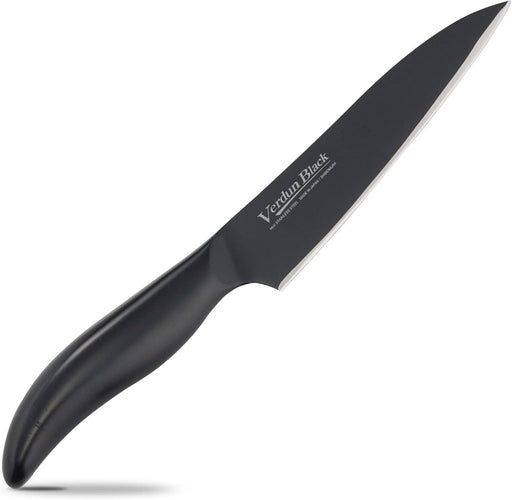 OVB-103 Shimomura Kogyo Verdun Black Petty Knife, 125 mm (4.9 inches), Dishwasher Safe, Made in Japan - Usagi Shop