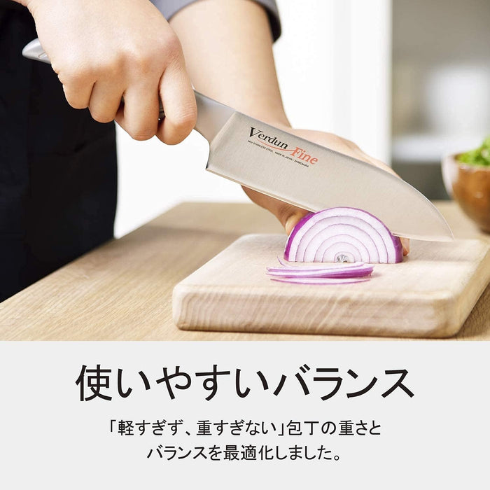 OVF-101 Shimomura Kogyo Verdun Fine Santoku Knife, 160 mm (6.3 inches), Made in Japan - Usagi Shop