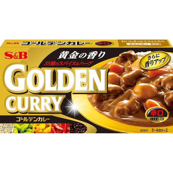 S&B Foods Golden Japanese Curry Roux Sauce 198g - Usagi Shop